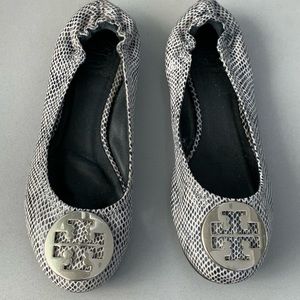 Tory Burch snakeskin flats